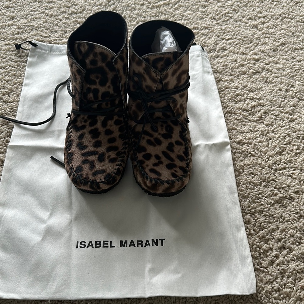 Isabel Marant calf skin moccasin booties